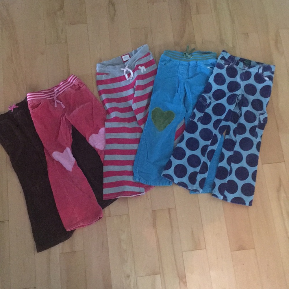 5 pairs of mini boden 7-8 fall pants